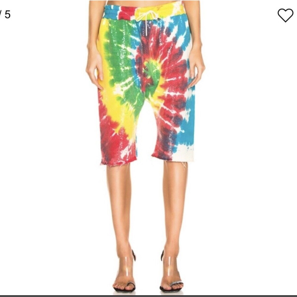 UNISEX- R13 Tie Dye Sequin Bermuda Sweat Short Sz Medium